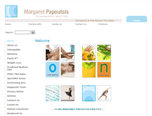 Tablet Screenshot of margaretpapoutsis.co.uk